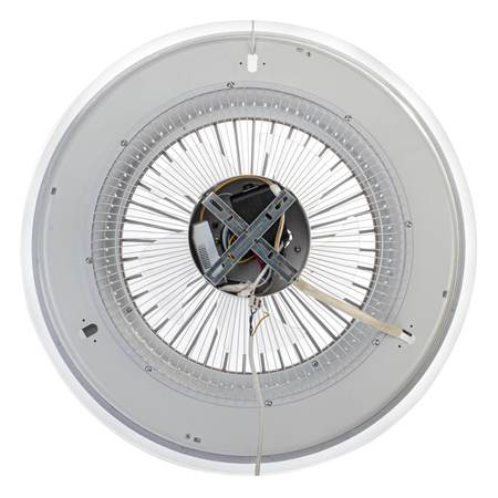 Milagro - Plafoniera LED ZONDA BLACK 48W z wentylatorem