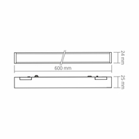 Lampa Liniowa LED 21W 4000K  48V do szyny magnetycznej VIDEX VL-TRMS-LD460B