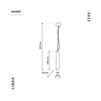 Milagro - Lampa Wisząca LIBRA 1xE14
