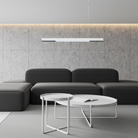 Lampa wisząca Cali L 120 cm biała Sterowanie Tuya LED 47W Zmienna Barwa CCT