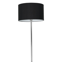 Milagro - Lampa stojąca CASINO BLACK/CHROME 1xE27