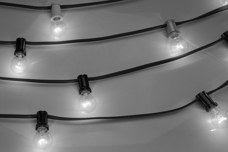 Eko-Light - GIRLANDA PROFESJONALNA IP44 CZARNA 10M + HAK KOŃCOWY