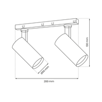 Milagro - MAGNETIC TRACK 2x10W LED 3000K