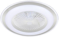 Milagro - Plafoniera LED ZONDA SILVER 48W z wentylatorem