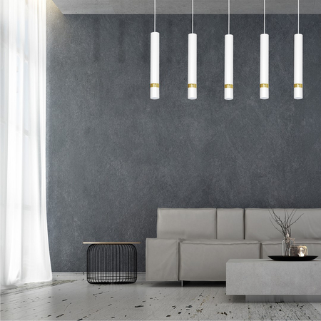 Milagro - Lampa wisząca JOKER WHITE/GOLD 5xGU10