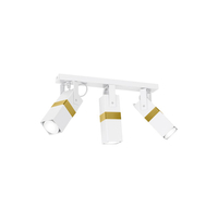 Milagro - Lampa sufitowa VIDAR WHITE/GOLD 3xGU10