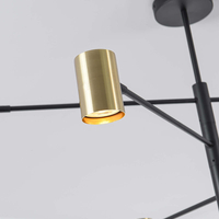 Lampa wisząca Snow 6 złota 6xGU10