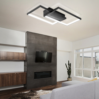 Lampa Dekoracyjna LED kolor czarny Modern 48W  + Pilot DL-A02