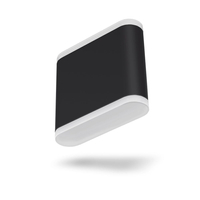Oprawa elewacyjna dwustronna kinkiet slim LED czarny 6W IP54 2700K  VL-AR06-062B