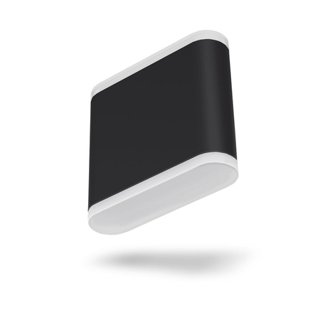 Oprawa elewacyjna dwustronna kinkiet slim LED czarny 6W IP54 2700K  VL-AR06-062B