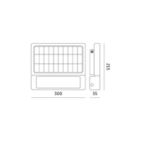 Naświetlacz z czujnikiem ruchu Solar LED MHC 10W 4000K IP65 Kobi
