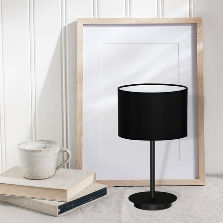 Milagro - Lampka stołowa BARI BLACK 1xE27