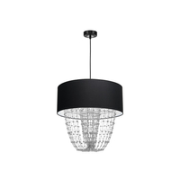 Milagro - Lampa wisząca ALMERIA BLACK/CHROME 1xE27