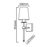 Kinkiet Casoli chrom 1xE14
