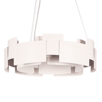 Milagro - Lampa wisząca TORINO WHITE 24W LED