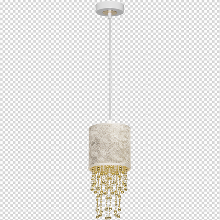 Milagro - Lampa wisząca ALMERIA WHITE/GOLD 1xE27