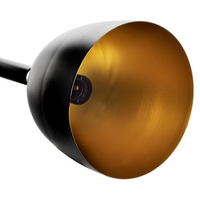 Milagro - Lampa wisząca CLARK BLACK/GOLD 3xE27