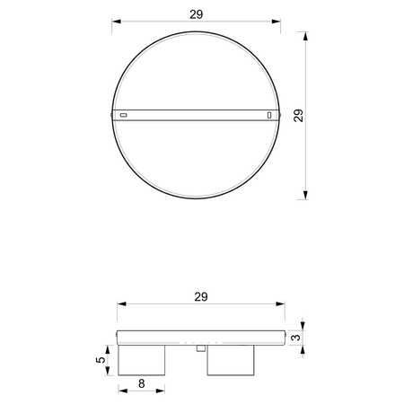 Milagro - Lampa sufitowa DIXIE White  3xGX53