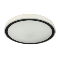 Plafon Vegas 30 cm czarny LED 4000K