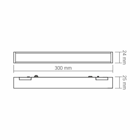 Lampa Liniowa LED 10.5W 4000K do szyny magnetycznej VIDEX VL-TRMS-LD430B