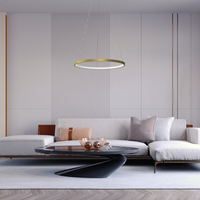 Milagro - Lampa wisząca ROTONDA GOLD 27W LED