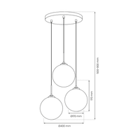Lampa wisząca REFLEX 3xE14