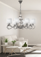 DENIS LAMPA WISZĄCA 8X40W E14 CHROM