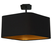 Milagro - Lampa podsufitowa NAPOLI BLACK/GOLD 1xE27