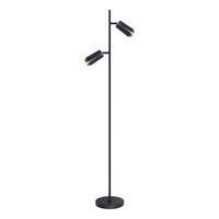Milagro - FLOWER BLACK GOLD LAMPA PODŁOGOWA 2xGU10
