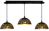 Milagro - Lampa wisząca LISA BLACK 3xE27