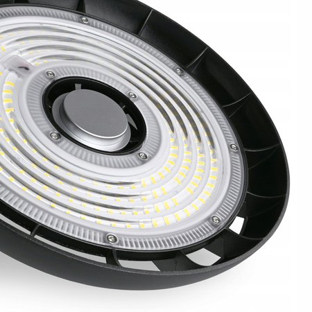 Lampa LED High Bay Oświetlenie Przemysłowe 100W IP65 18000 Lumenów Czarna
