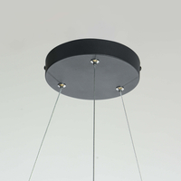 Lampa wisząca Reus czarna LED 4000K