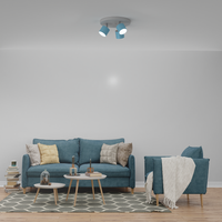 Lampa sufitowa DIXIE 3xGX53 Niebieski/Biały